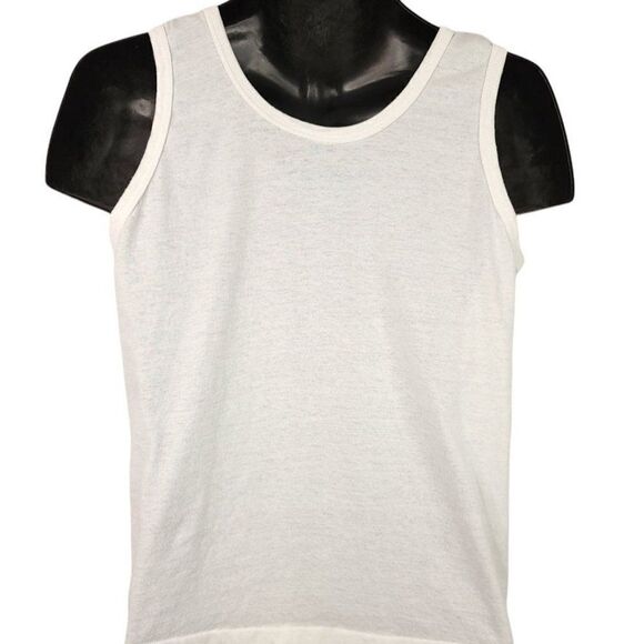 Money Or Sex Cartoon Tank Top Vintage 80s Funny Joke Humor Made In USA Mens - Picture 4 of 8